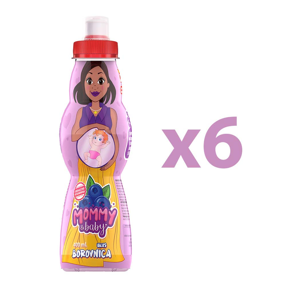 Mom and baby Blueberry 0.4l (transport pack 6x 0.4l)